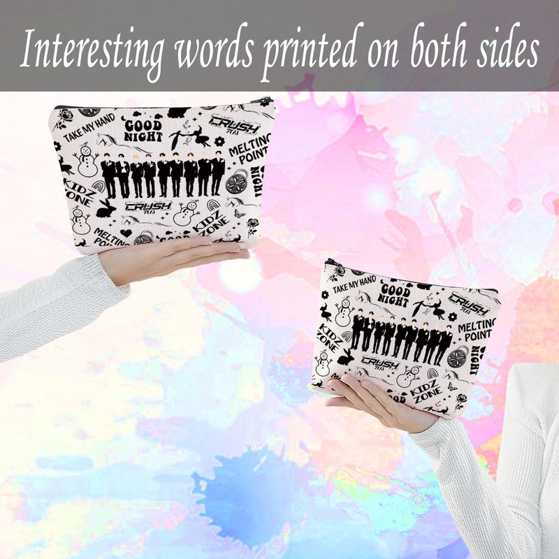 Kpop Member Fan Makeup Bag Korean Music Good Night Cosmetic