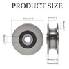 Stainless Steel Deep U-Groove Ball Bearing Pulley, Metal Pulley, Wheel