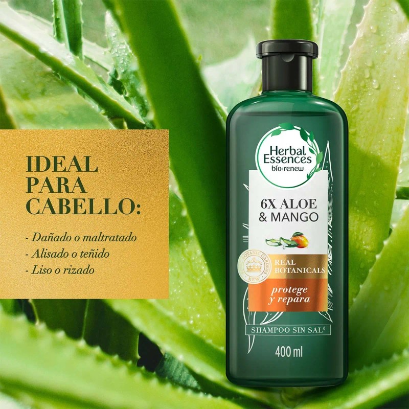 Shampoo Herbal Essences Bio Renew 6x Aloe Y Mango De