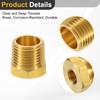 QUARKZMAN Pack of 2 1/2 BSPT Male x 1/8 NPT