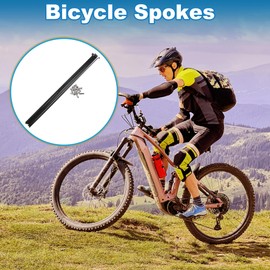 X AUTOHAUX Bicycle Spokes 14G 293mm Length Bike Wheel Spokes 304 Stainless Steel Black 1 Set