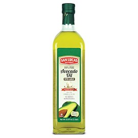 San Lucas 100% Pure Avocado Oil with Garlic Kosher 1 Liter (33.8 Fl Oz)