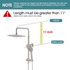 LOCALAND 10 Inch High Pressure Rainfall Shower Head with Handheld