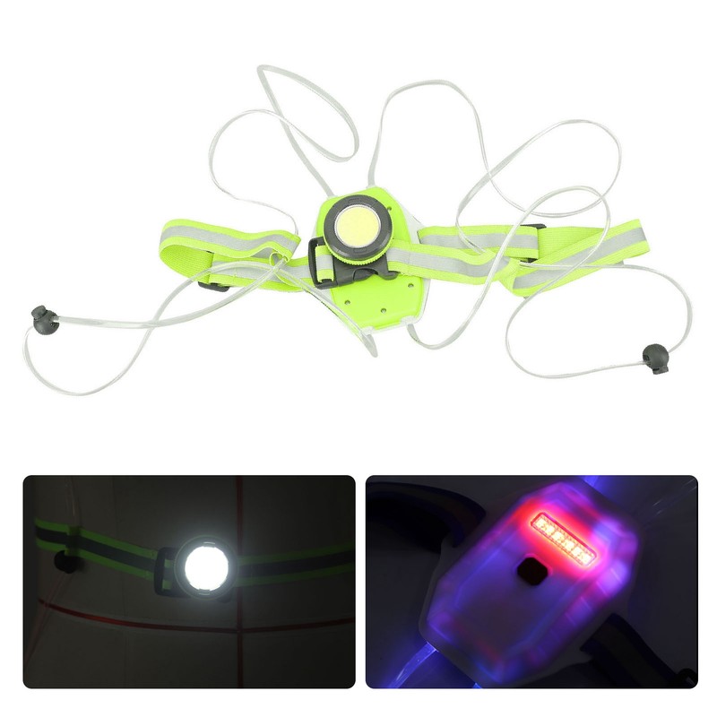 Wearable Night Light USB Charging Waterproof Warning Vest for Outdoor
