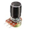 sourcing map 10K Ohm Variable Resistors Single Turn Rotary Carbon