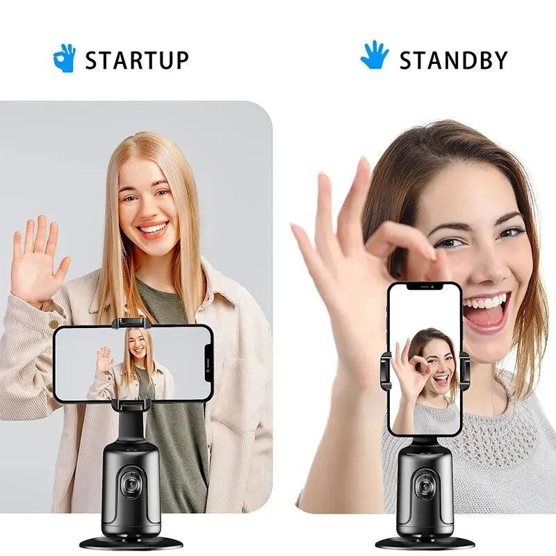 Auto Face Tracking Phone Holder Tripod Stand Smart Selfie Stick