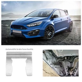 Create idea 10PCS Car Brake Hose Clips Brake Line Retainer Manganese Steel Replacement U-Shaped Brake Hose Bracket Brake Hose Retaining Clamp 25.5x24mm