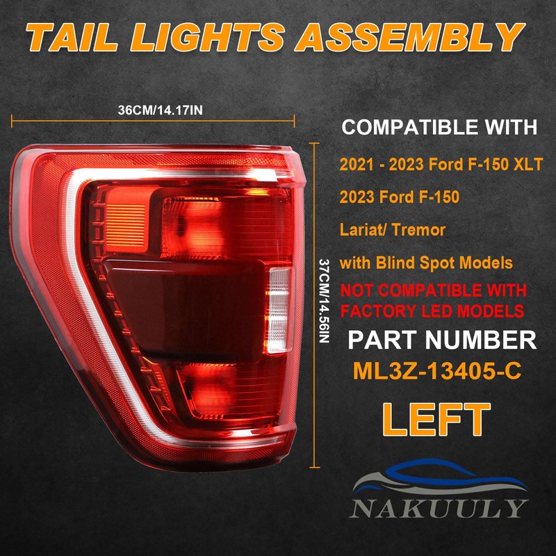 Nakuuly Tail Light with Blind Spot Compatible With 2021 2022