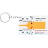 BGS DIY 80726 Profile Depth Gauge with Key Ring 0-20