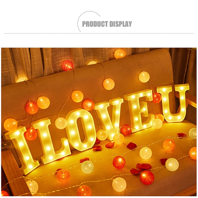 JYB Hopefuture LED Letters 3D Lamp Illuminated Letter, Decoration Night