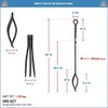 Minuteman International Rope Handle Single Tool, Fireplace Tongs, Standard 28-in,
