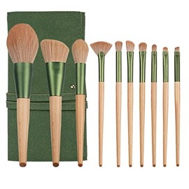 Pincel de maquillaje 10 juegos herramientas belleza con bolsa universal base                                                                          