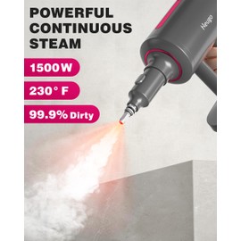 Steam Mop for Floor Cleaning, 7in1 Handheld Steamer Cleaner Detachable for Hardwood Laminate,Vinyl,Carpet,Tile,Grout,All Floors, Multi Purpose for Home,1500W 230℉ 23ft Cord,Front Sprayer,Store Station