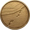 Footprints in The Sand Bronze Medallion Chip Pocket Token