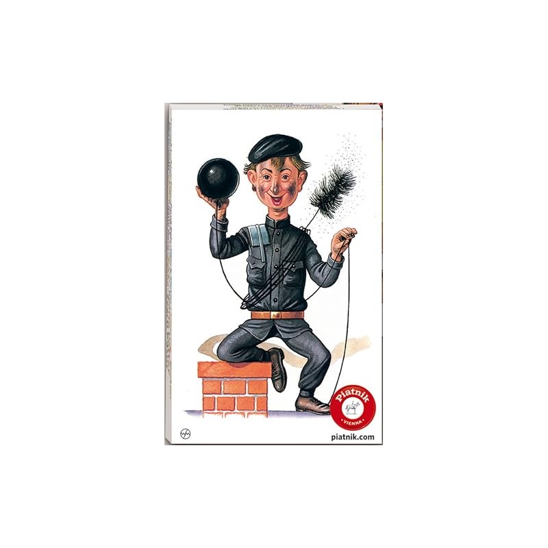Piatnik 4278 - Kartenspiel Schwarzer Peter - Nostalgiebilder, Schwarz