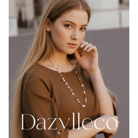 Boho Long Gold Necklaces for Women Irregular Natural Stone Bead Statement Necklace Dainty Birthday Wedding Party Gold Costume Jewellery Gifts(White)