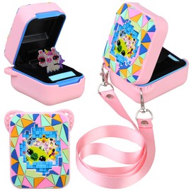 Elonbo Silicone Protective Case for Bitzee Magicals Interactive Toy, Virtual Toy Storage Cover, Electronic Pets Kids Toys Holder, Compatible with Bitzee Magicals, Pink (Only for Bitzee Magicals)