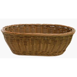 91-071B Display Basket, Resin Basket, Oval Dishwasher-Safe, Stainless Steel Frame, Brown, 11.8 x 8.7 x 3.7 inches (30 x 22 x 9.5 cm)