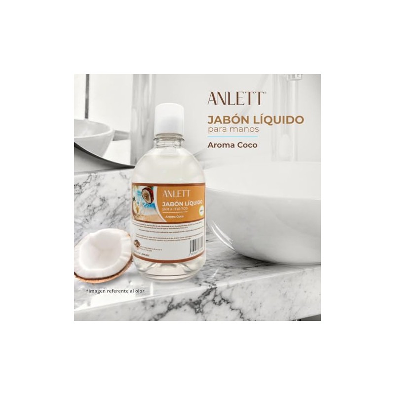 Jabón Líquido para Manos Aroma Coco Anlett 500ml
