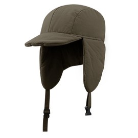Clakllie - Sombrero impermeable para hombre y mujer, sombrero de invierno a prueba de viento con visera orejeras, gorra de Ushanka rusa, S-ddkp01-café, Talla única
