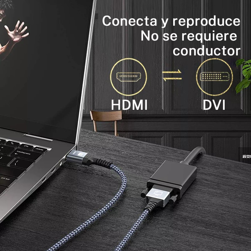 GOMITA Cable Hdmi A Dvi Conversión Bidireccional De Dvi A
