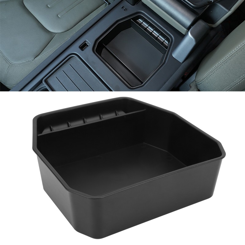 Armrest Storage Box Tray with Non Slip Liner Replacement for