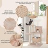 Tangkula Modern Cat Tree, 58 Inch Cat Tower with Sisal