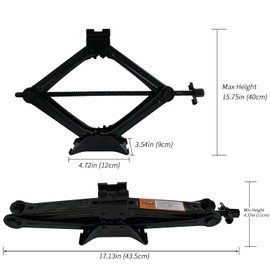 SUGOOE Car Jack Kit, Scissor Jack for 2 Ton (4409 lbs), Tire Changing Repair Kit with Lug Wrench, Suitable for Car SUV (2T)
