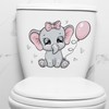 Elephant Wall Art Nursery - Animal Wall Stickers Lovely Elephant