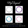 Hope Inspired Mystic Mermaid Glass Bracelet with 8 mm Glowing