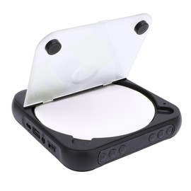 CD Player Portable Bluetooth Desktop CD Player for Home, USB Charging, 3.5mm Headphone Ports, Supporting CD, CD R, CD RW, MP3, WMA, etc. (Black)