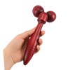 SAFIGLE Wooden Face Massage Roller Tool Dual Roller Massager for