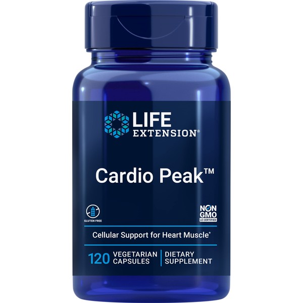 Life Extension - Cardio Peak with Standardized Arjuna & Hawthorn - 120 Vcaps (Pack of 2)
