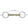 Equine Smile ES0111 Snaffle Bit Simple Broken with Copper Cherry