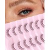 ENFOO Lashes Natural Everyday Wispy Lashes Natural Look Flared Eyelashes