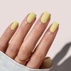 BTArtbox False Nails Press Ons - Pastel Yellow Square Stick