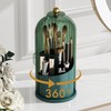 ZHUSSZHU Makeup Brush Holder with Lid Cosmetic Tools Organizer 360