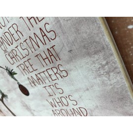 Shabby Shore Signs CHARLIE BROWN CHRISTMAS -  Farmhouse Style Wood Sign Rustic Home Decor Sign