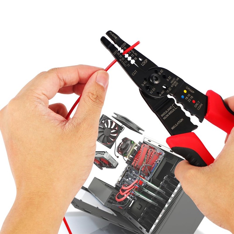 YsDiYxYw Wire Stripper, 3rd Generation Wire CrimpingTool, 8IN Professional Wire