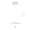 STARRYOL Modern Pendant Light LED Pendant Light Adjustable White 20