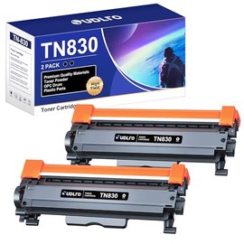 SUDLTO TN830 Toner Cartridge - Replacement for TN830 TN-830 TN830XL to use with HL-L2460DW DCP-L2640DW HL-L2405W HL-L2400D HL-L2480DW MFC-L2820DW MFC-L2820DWXL Printer (Black, 2-Pack)