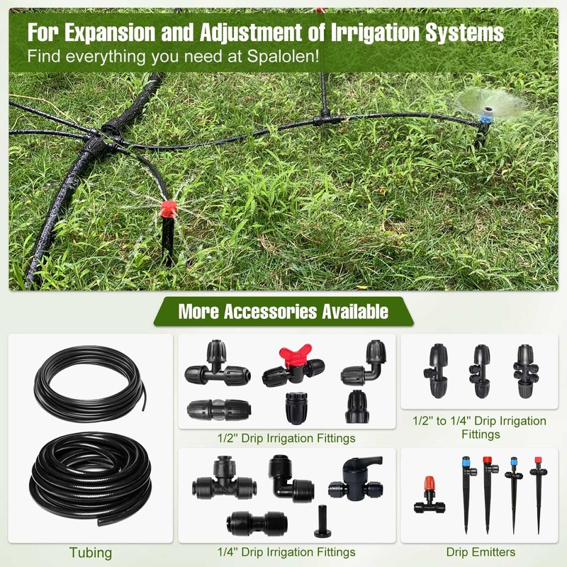 10 Pack Quick Connect 1/4" Drip Irrigation Shut Off Valve,
