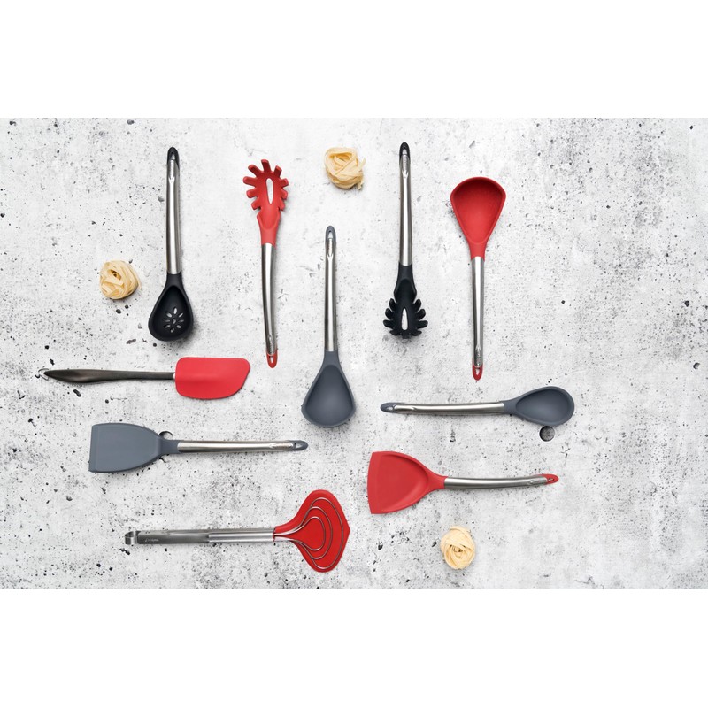 Cuisipro Silicone Spaghetti Server, 12.25-Inch, Red, Red (7112512L)