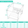 NKM Stainless Steel Adjustable Canopy Bed Frame, Suitable for Twin,Full,Queen