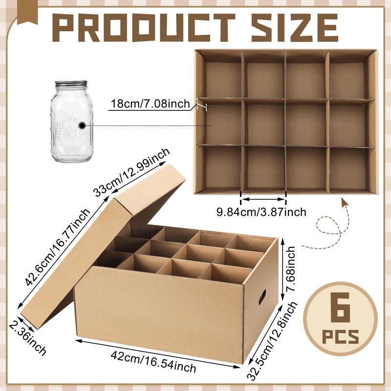 Menkxi 6 Pieces Regular or Wide Mouth Mason Jar Storage
