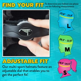 Flybar Kids Helmet- Durable Adjustable CPSC Safety Certified Helmet for Bicycle Skateboard Scooter BMX Activities, from Ages 3 to 14