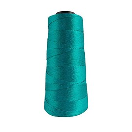 Art Silk Thread Knitting 1 Spool 3 Ply Yarn Crochet Embroidery Jewelry Making Beading Lacey Craft Turquoise