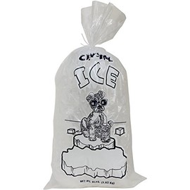 8 lb Ice Bags "CRYSTAL ICE" , Case of 1000
