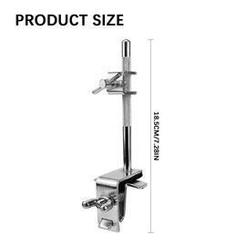 YOLUFER Cowbell Clamp Cowbell Holder Jazz Drum Kit Hoop Mounted Free Adjusted Cowbell Clamp for Percussion accessories
