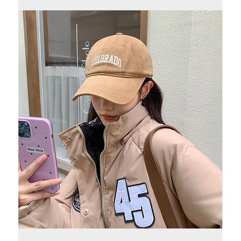 COTIDI Colorado Men's 100% Cotton Baseball Cap Adjustable Hat, navy